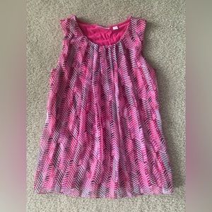 New York and Company print printed sleeveless blouse, size S